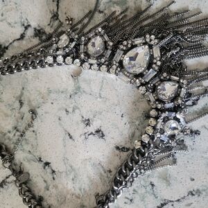 Elegant Silver Statement Necklace